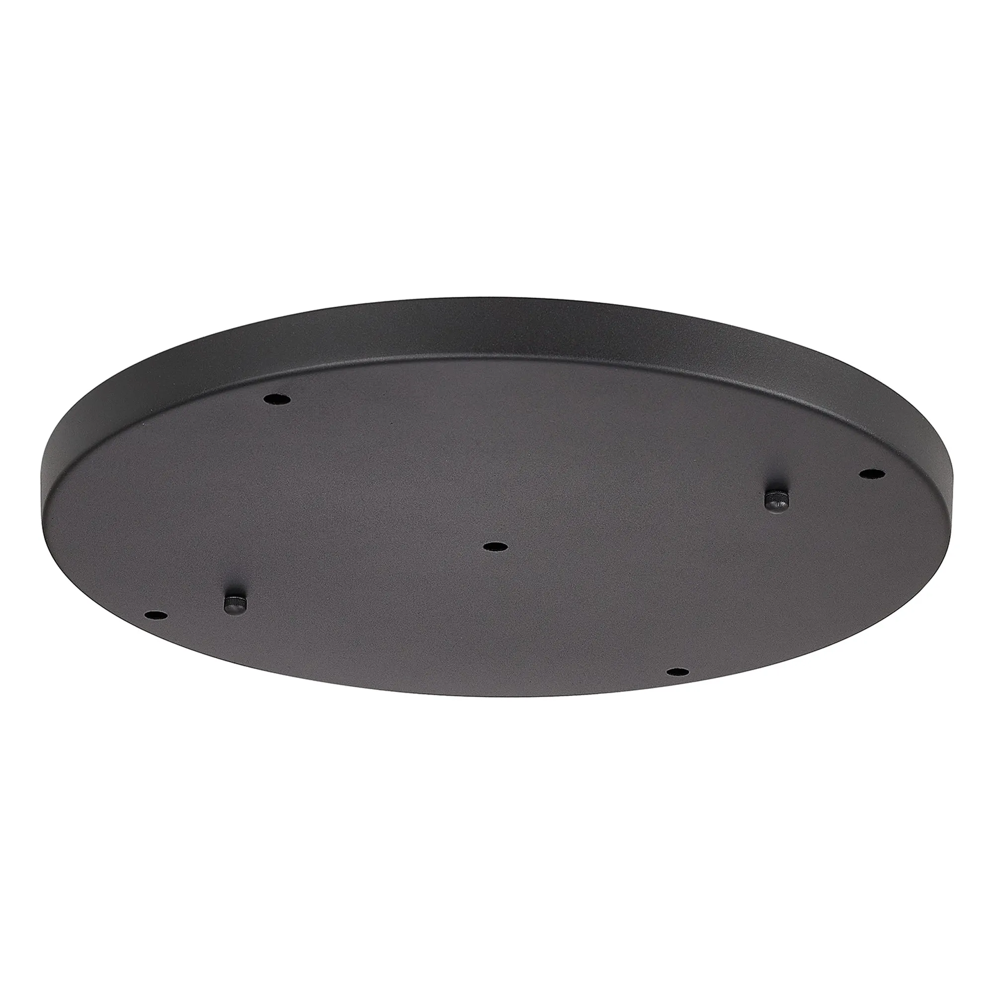 Hayes 5 Hole 40cm Round Ceiling Plate Satin Black